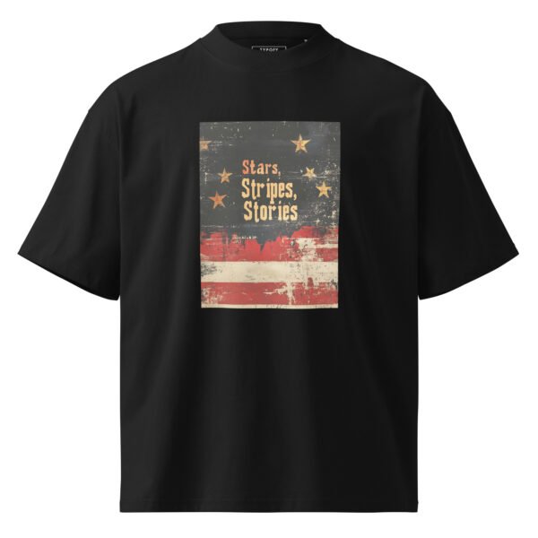 Unisex Proud USA Flag oversized T-Shirt - Image 4