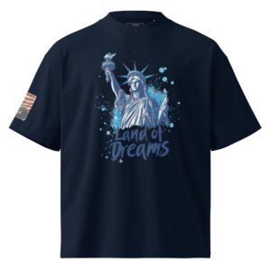 Unisex Land of Brave Oversized T-Shirt