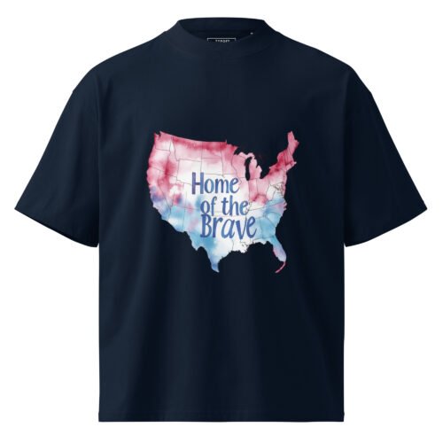 Unisex Home of The Brave Oversized T-Shirt
