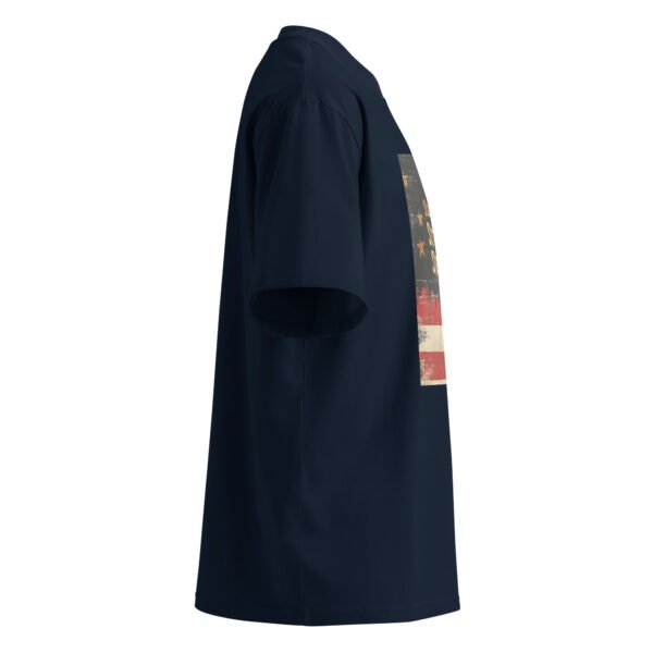 Unisex Proud USA Flag oversized T-Shirt - Image 2
