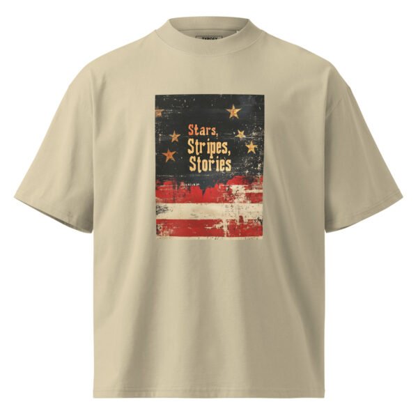 Unisex Proud USA Flag oversized T-Shirt - Image 7