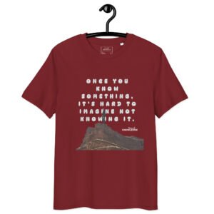 Unisex organic ribbed neck t-shirt