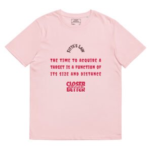 Unisex organic ribbed neck t-shirt