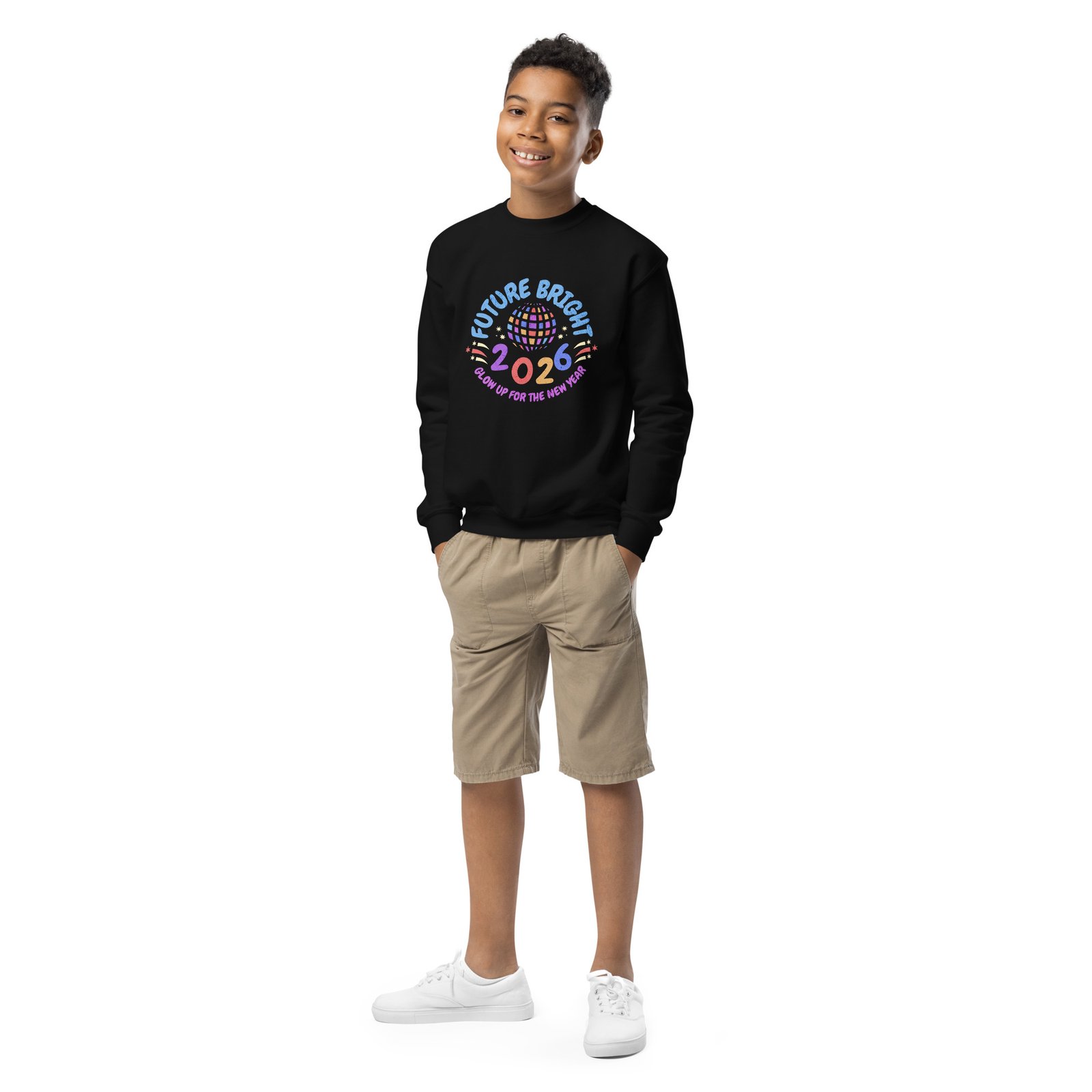 Future Bright 2026 – Kids Sweatshirt - Image 2