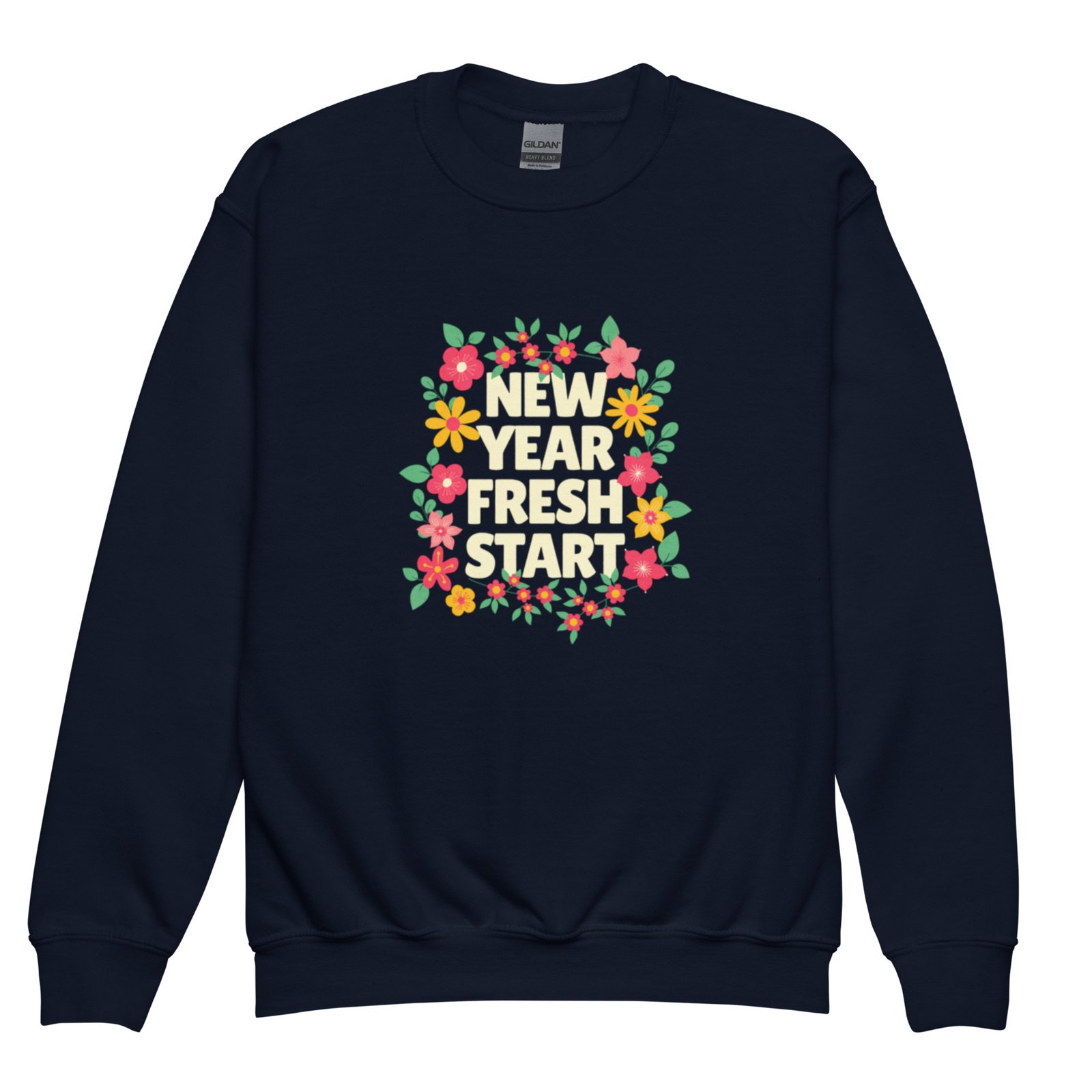 New Year Fresh Start – Kids Crewneck Sweatshirt