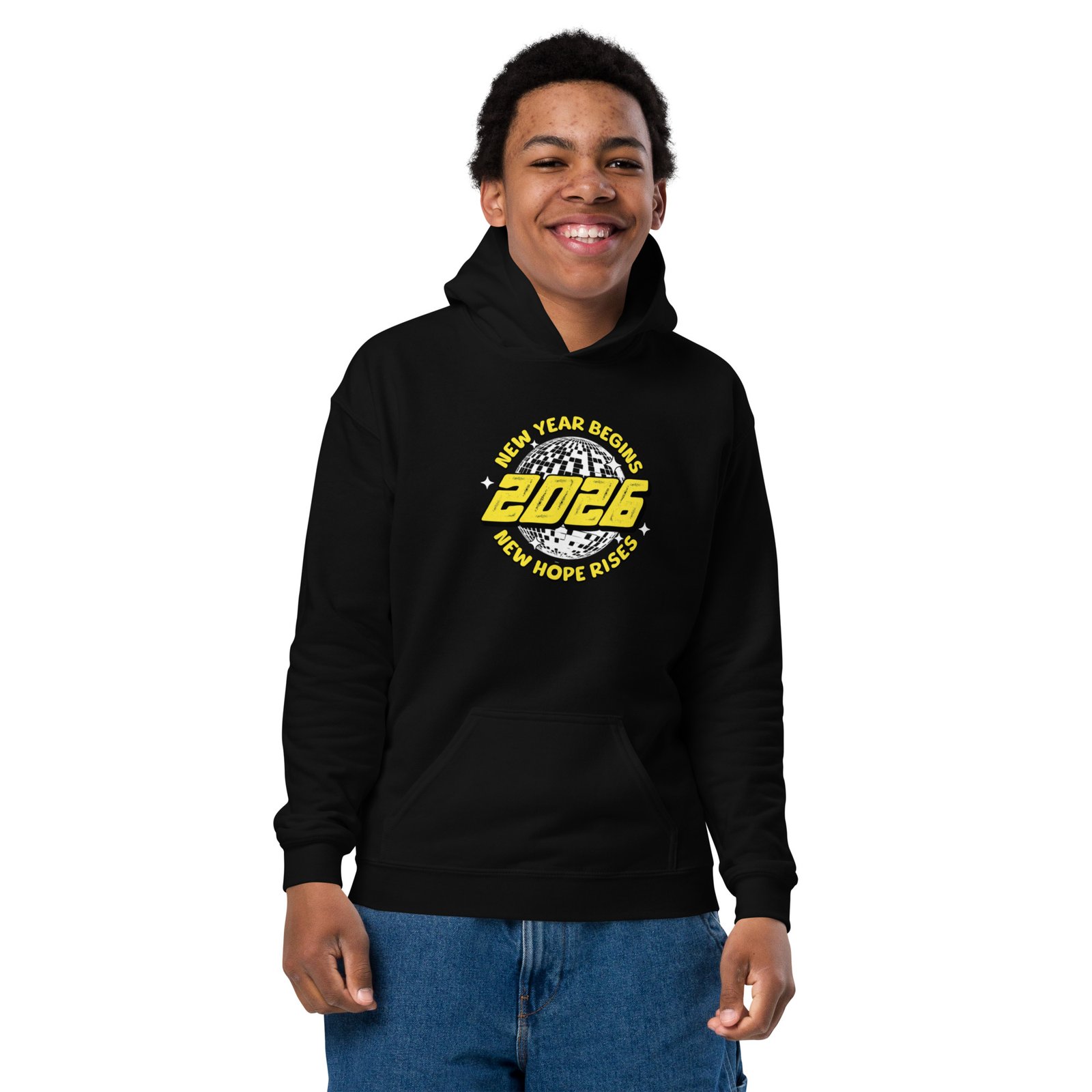 New Year Begins 2026 – Kids Hoodie - Image 6