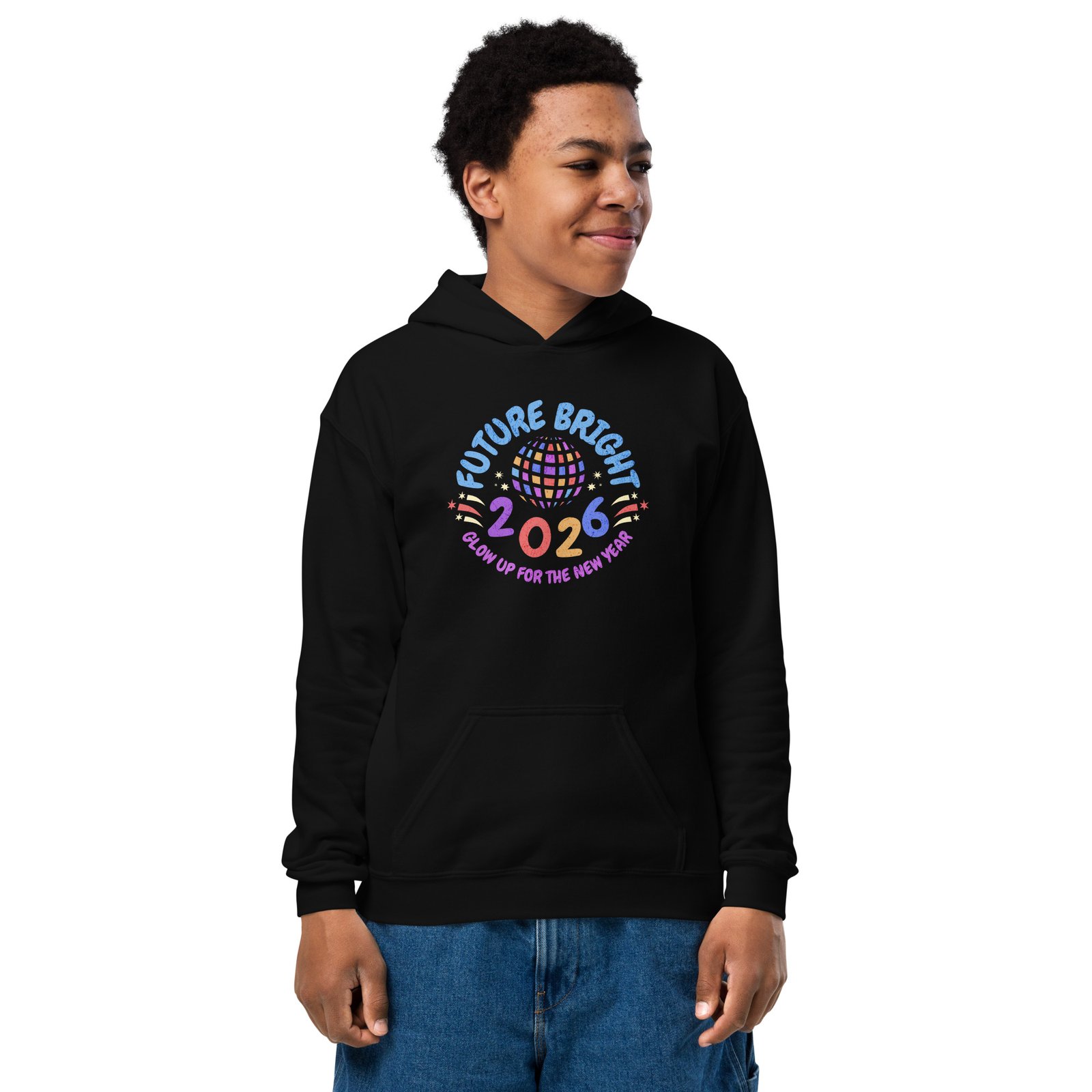 Future Bright 2026 – Kids Hoodie - Image 2