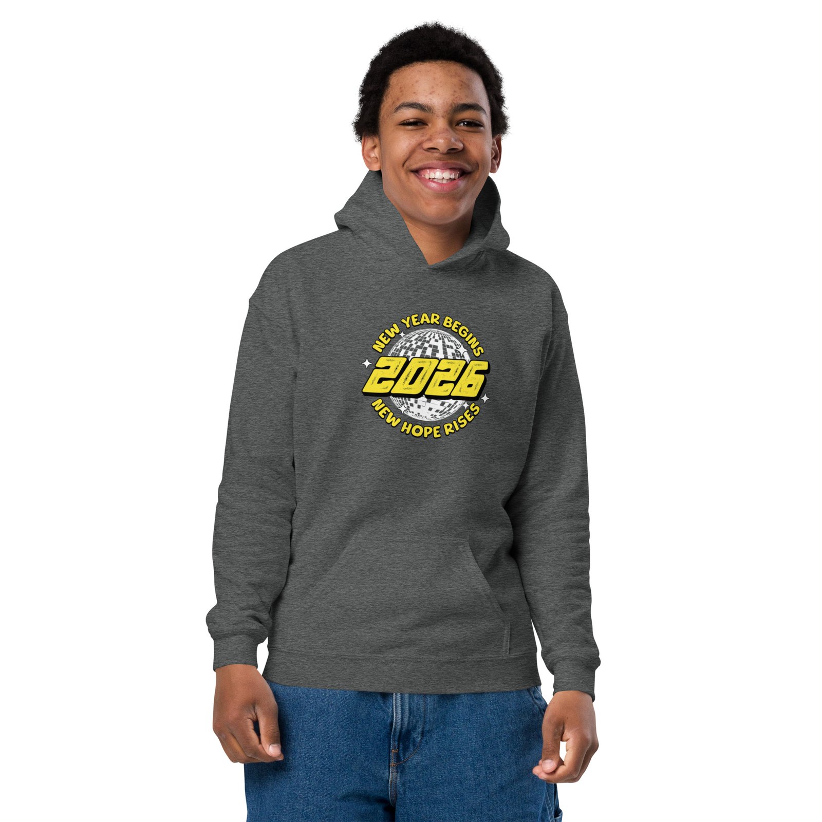 New Year Begins 2026 – Kids Hoodie - Image 16