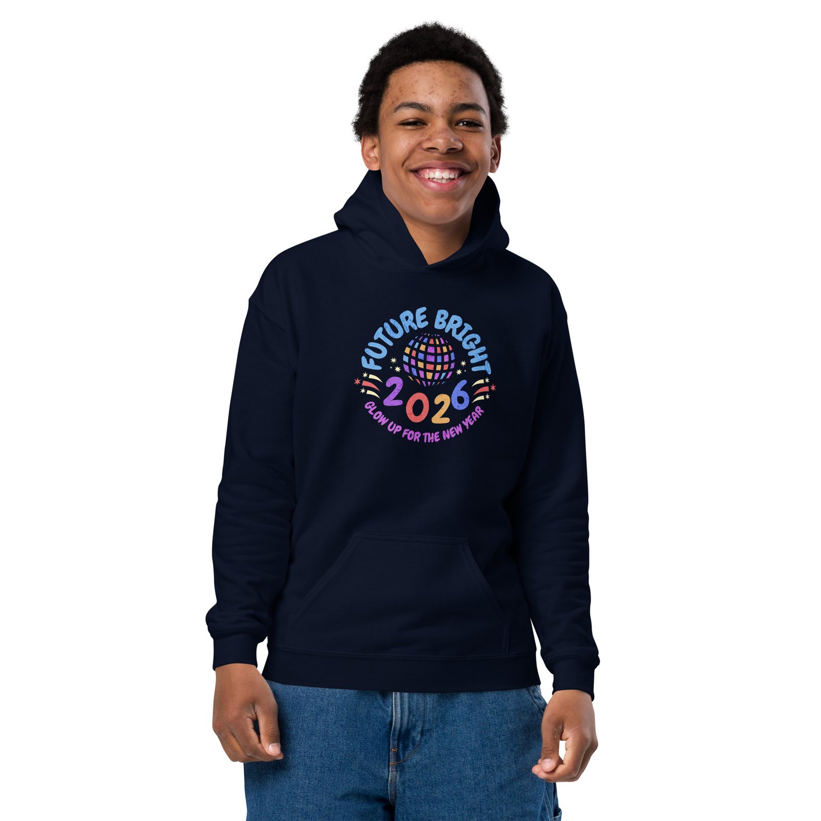Future Bright 2026 – Kids Hoodie - Image 3