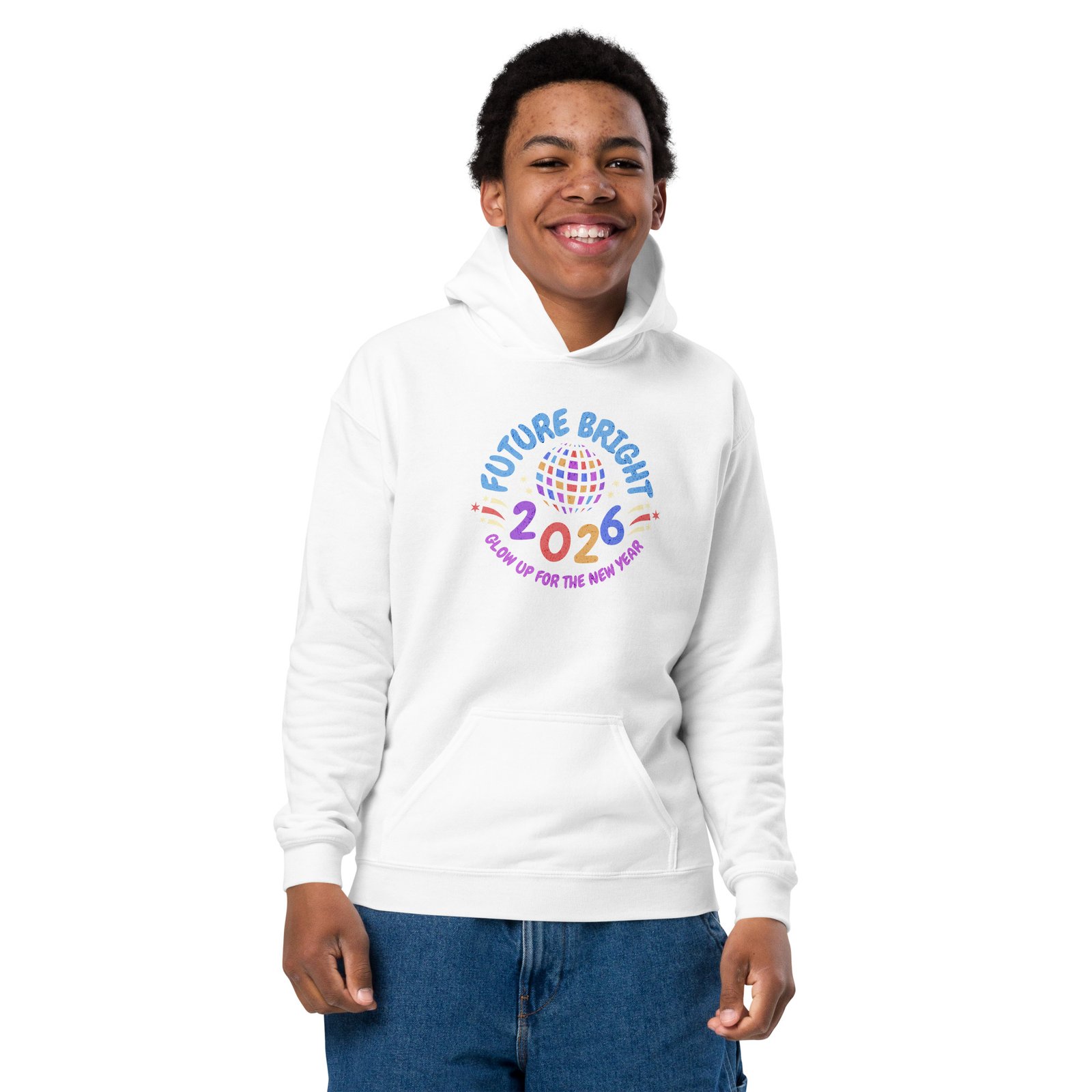 Future Bright 2026 – Kids Hoodie - Image 5
