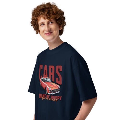 Cars Make Me Happy — Oversized Tee