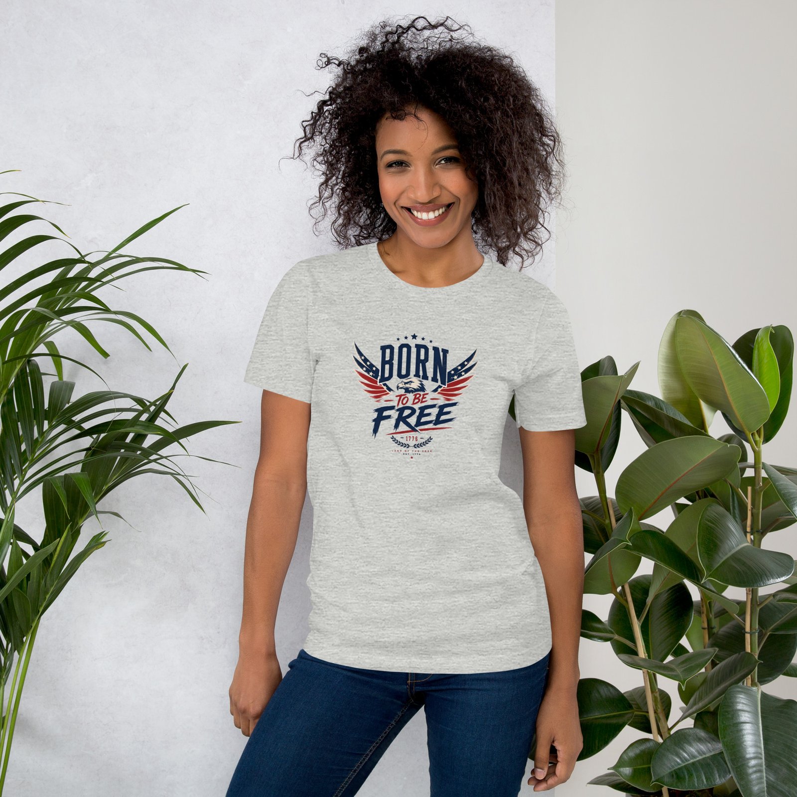 Born to Be Free Eagle Unisex T-shirt - Image 2