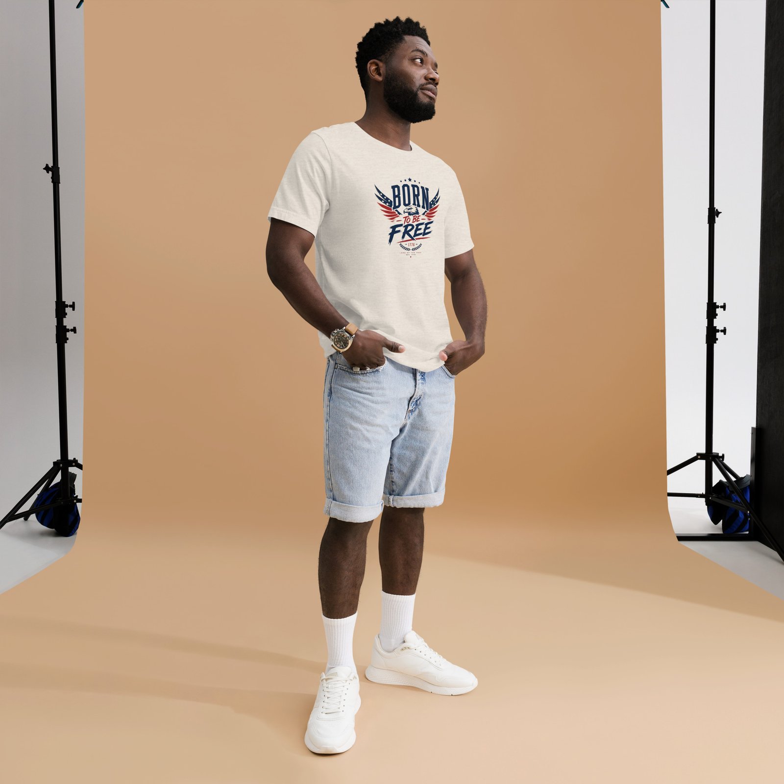 Born to Be Free Eagle Unisex T-shirt - Image 4