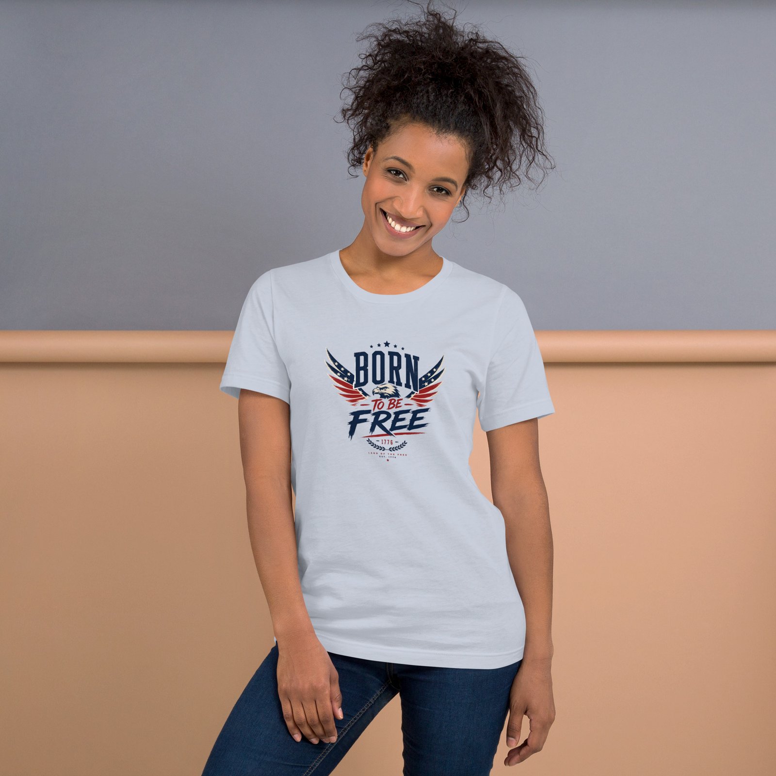 Born to Be Free Eagle Unisex T-shirt - Image 3