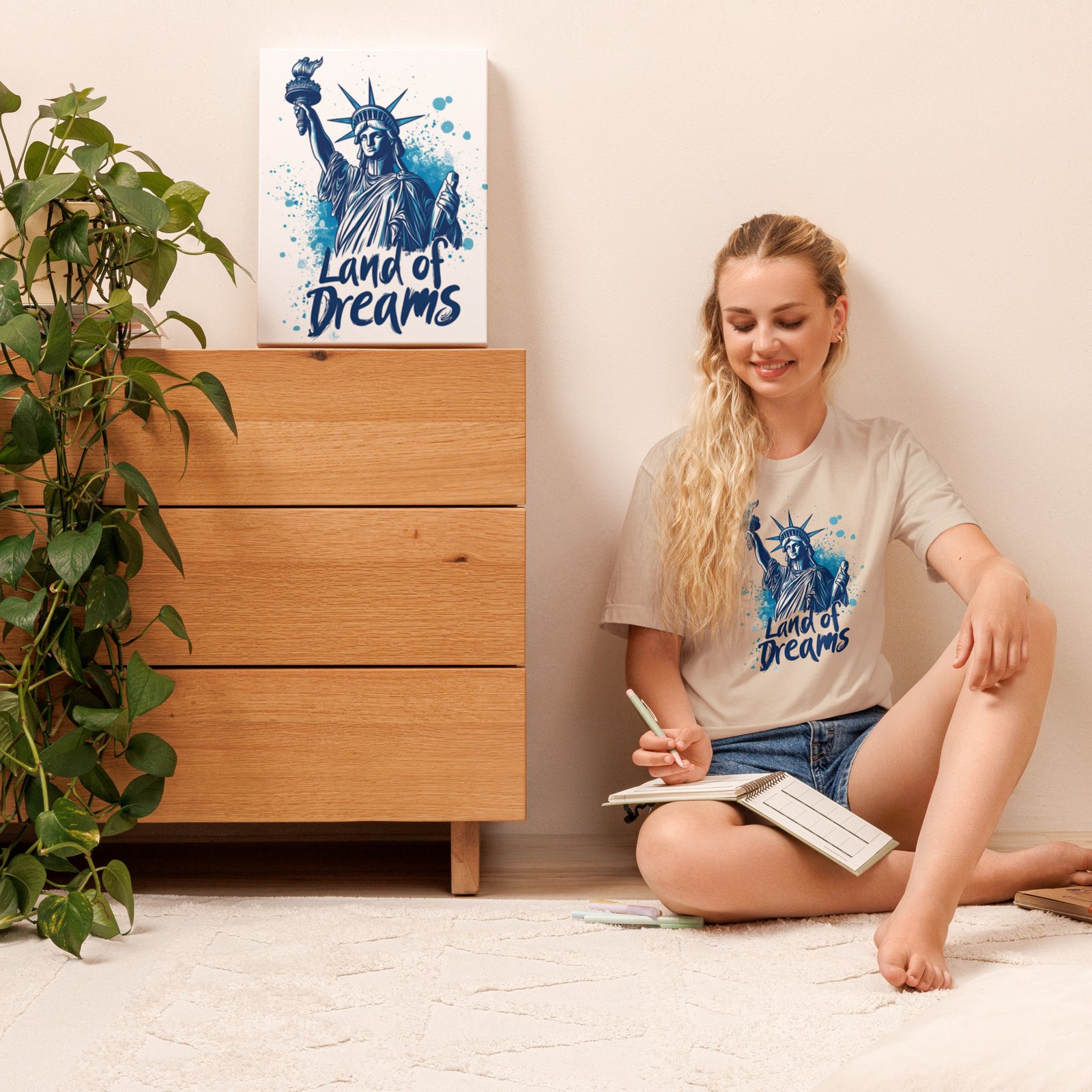 Land of Brave Unisex T-Shirt - Image 3