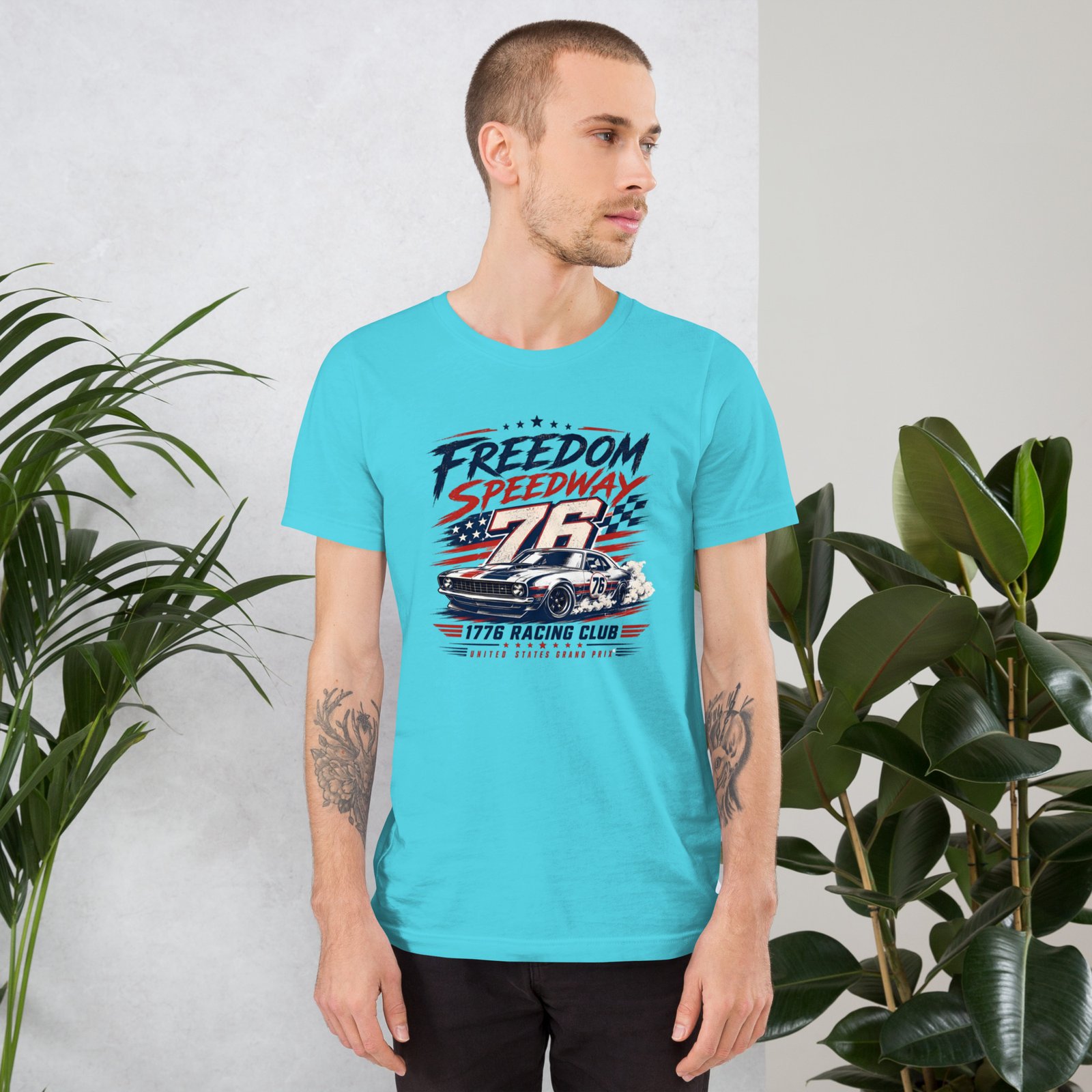 Freedom Speedway Unisex T-Shirt - Image 3