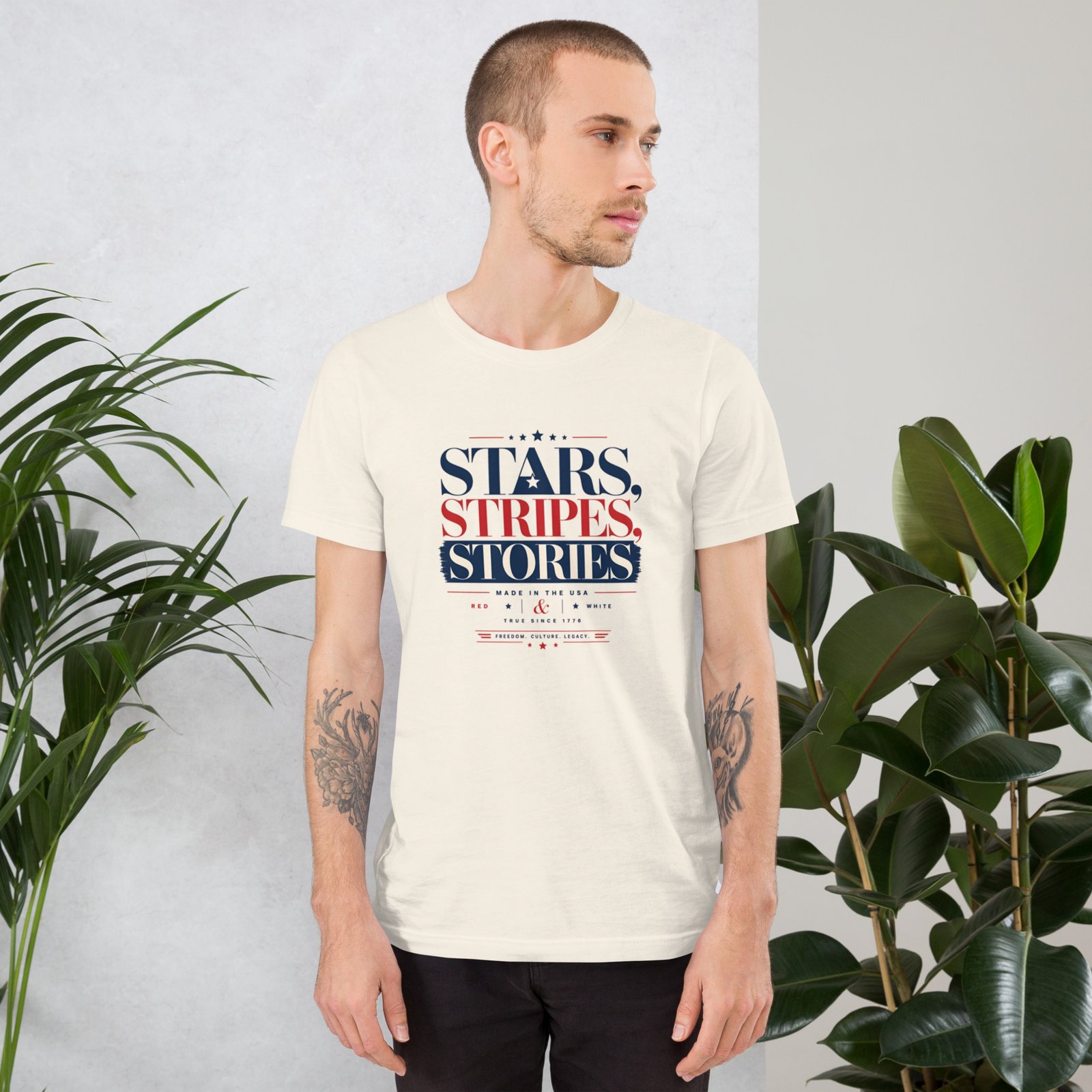 Stars, Stripes & Stories Unisex T-shirt - Image 5
