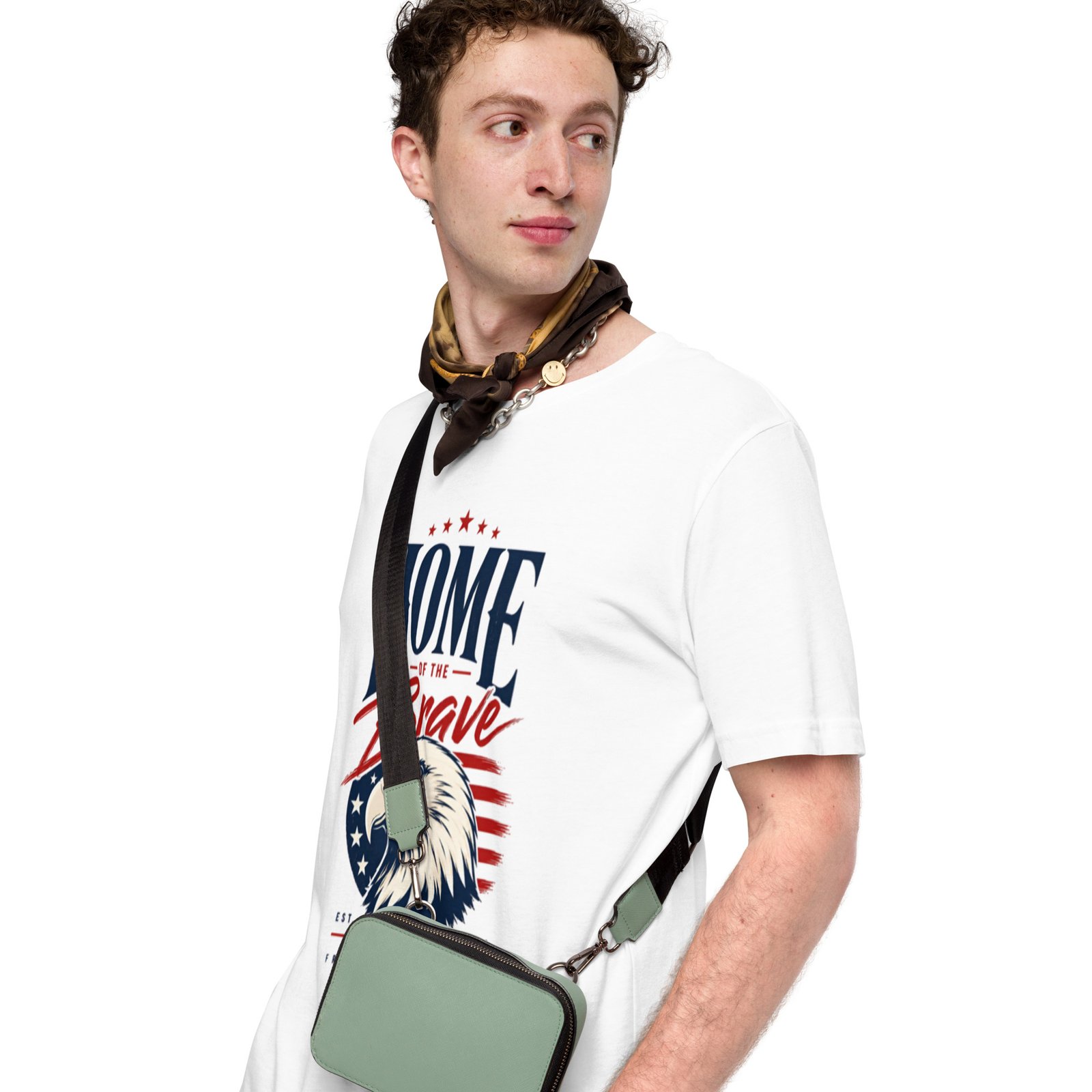 Home of the Brave Eagle Unisex T-shirt - Image 6
